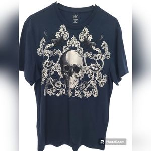 INC International Concepts Men's T-shirt Skull Size Medium